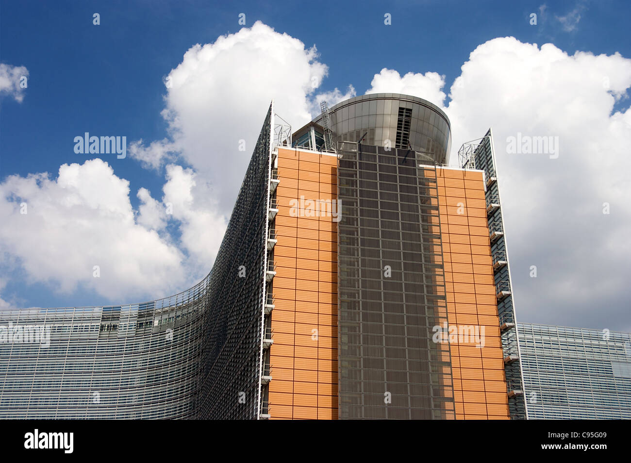 The Berlaymont building, which houses the headquarters of the European Commission, Brussels, Belgium Stock Photo
