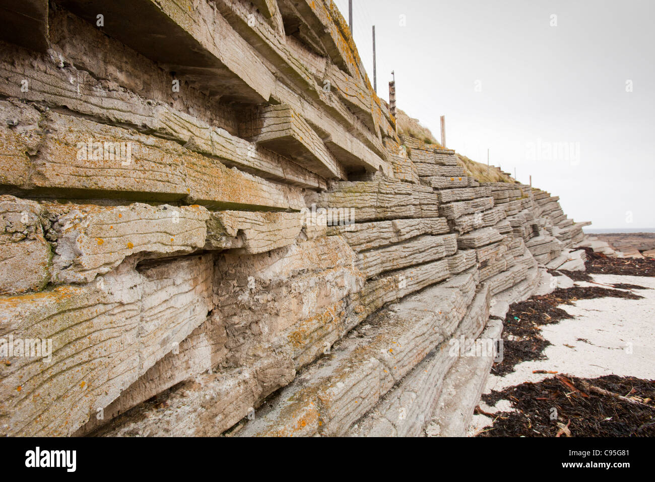 Concrete barriers erosion hi-res stock photography and images - Alamy
