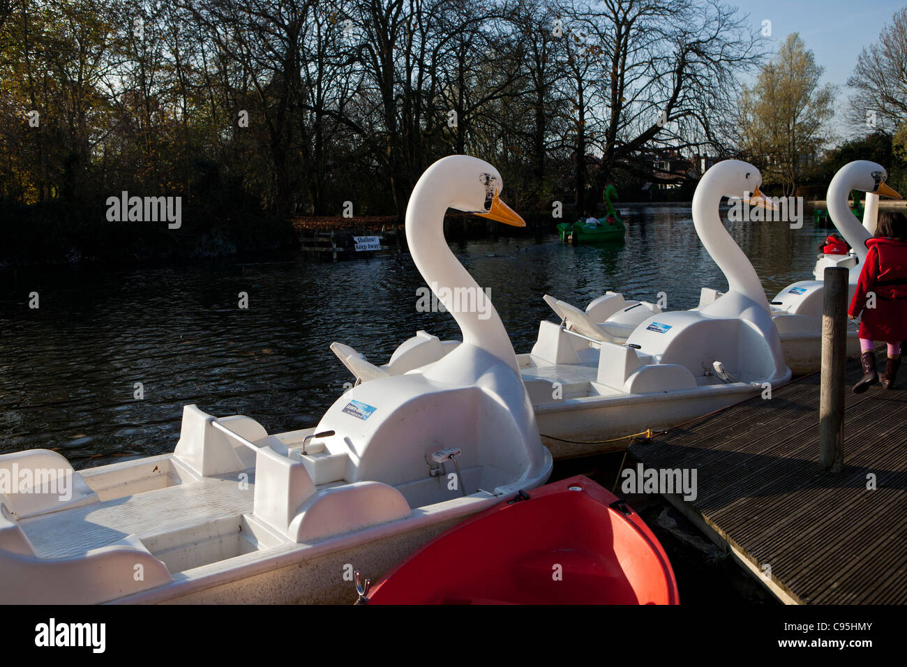 Swan Shaped Peddle Boats On Lake Stock Photo Alamy Swan Shaped Peddle Boats On Lake Stock Photo Alamy