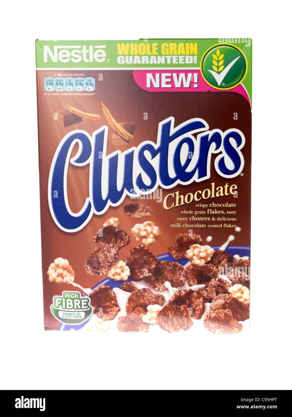 Nestle Chocolate Clusters Breakfast Cereal Stock Photo - Alamy