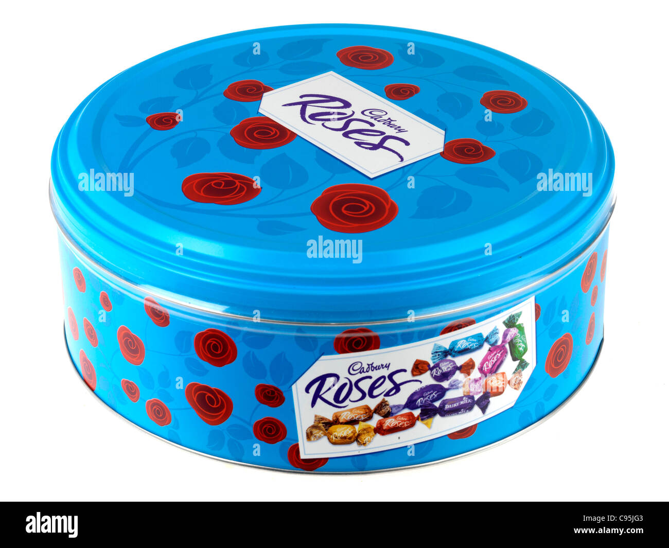 Tin of Roses Chocolates Stock Photo Alamy