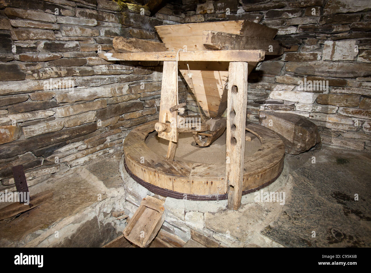 The Click Mill an ancient water mill for grinding grain on Orkney's