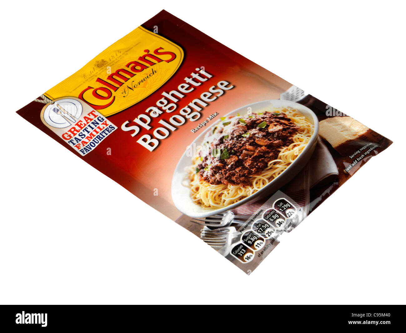 Coleman's Spaghetti Bolognese Sauce Mix Stock Photo Alamy