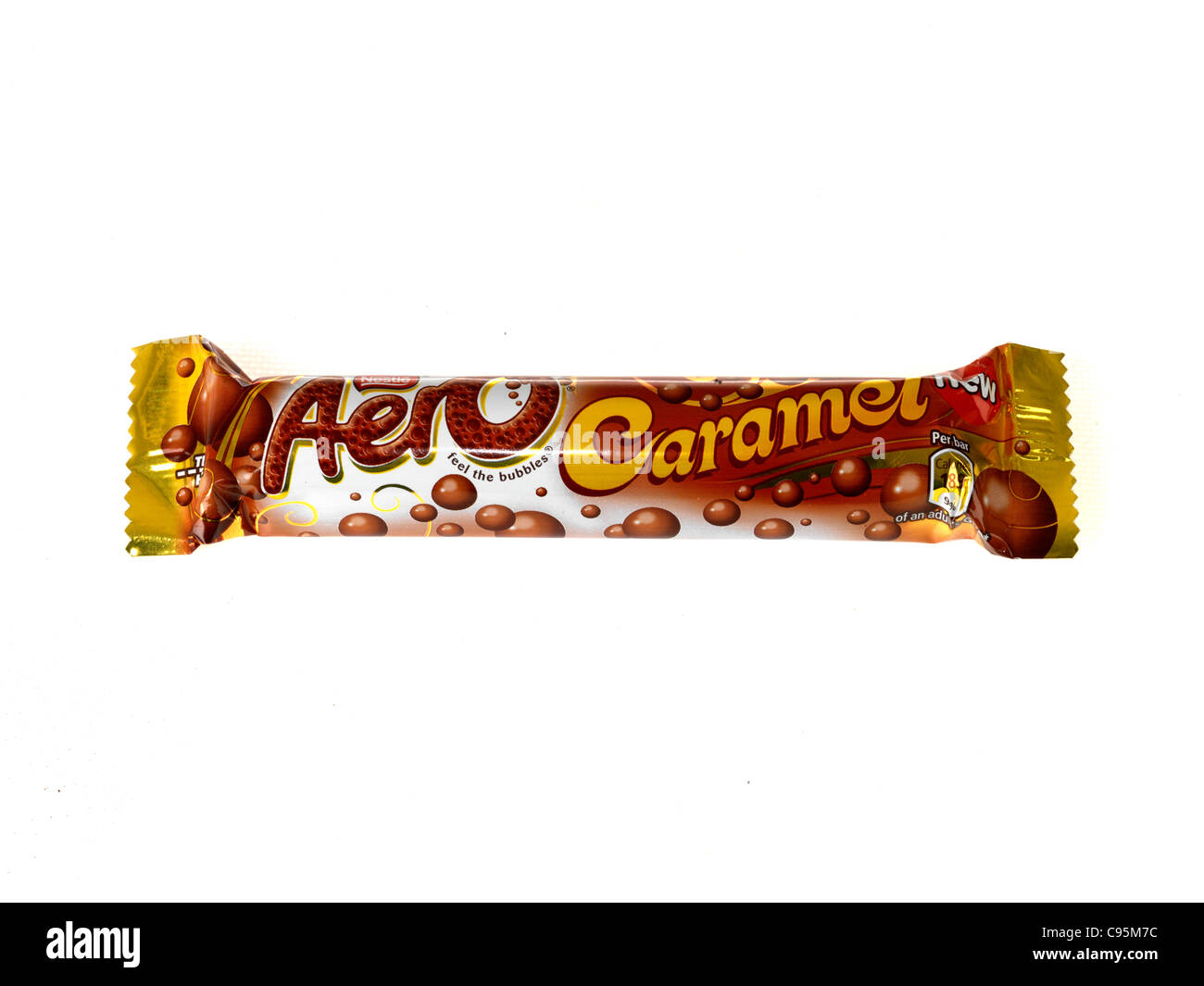 Aero Caramel Chocolate Bar Stock Photo Alamy
