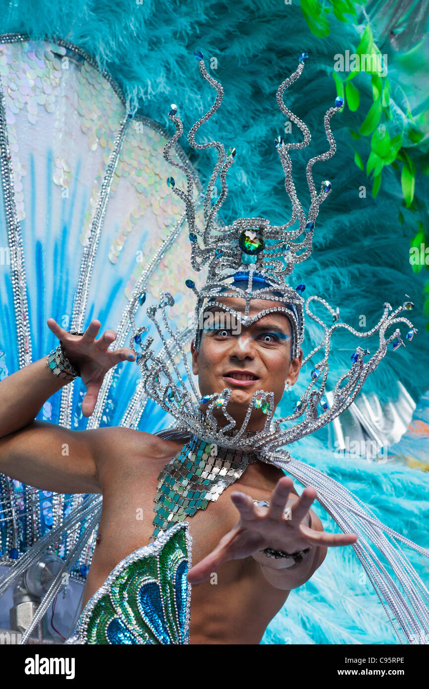 England, London, Notting Hill Carnival, Dancer Stock Photo - Alamy