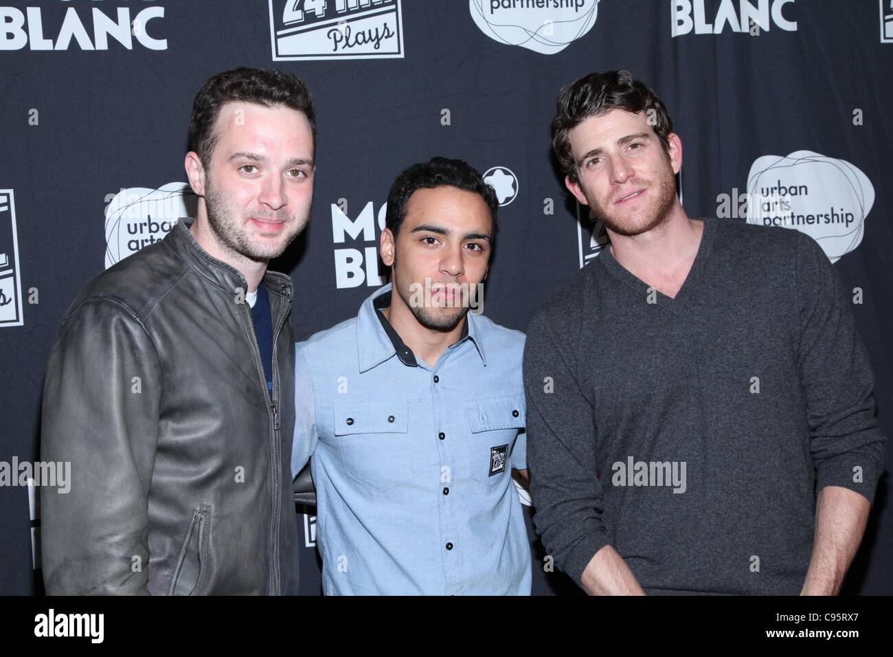 Eddie K Thomas, Victor Rasuk,  Bryan Greenberg in attendance for 10th Anniversary of The 24 Hour Plays on Broadway, American Airlines Theater, New York, NY November 14, 2011. Photo By: Andres Otero/Everett Collection Stock Photo
