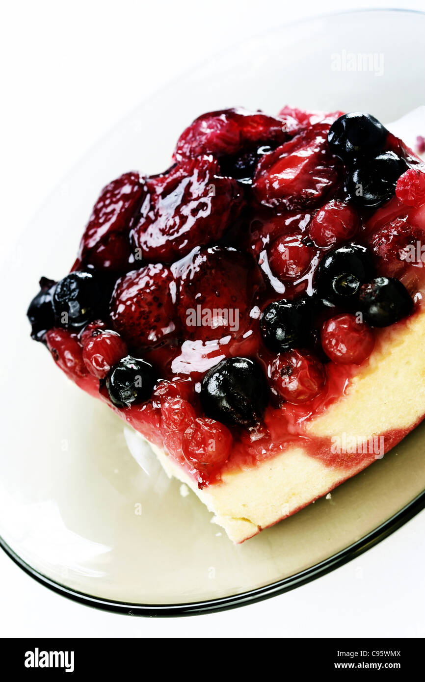 Tasty low calorie fruit tart Stock Photo Alamy