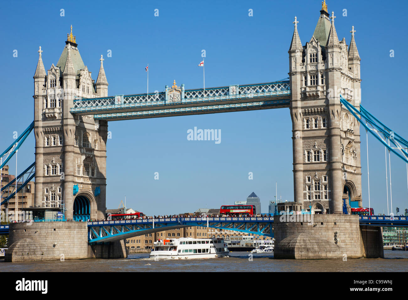 England, London, Tower Bridge and River Thames Stock Photo