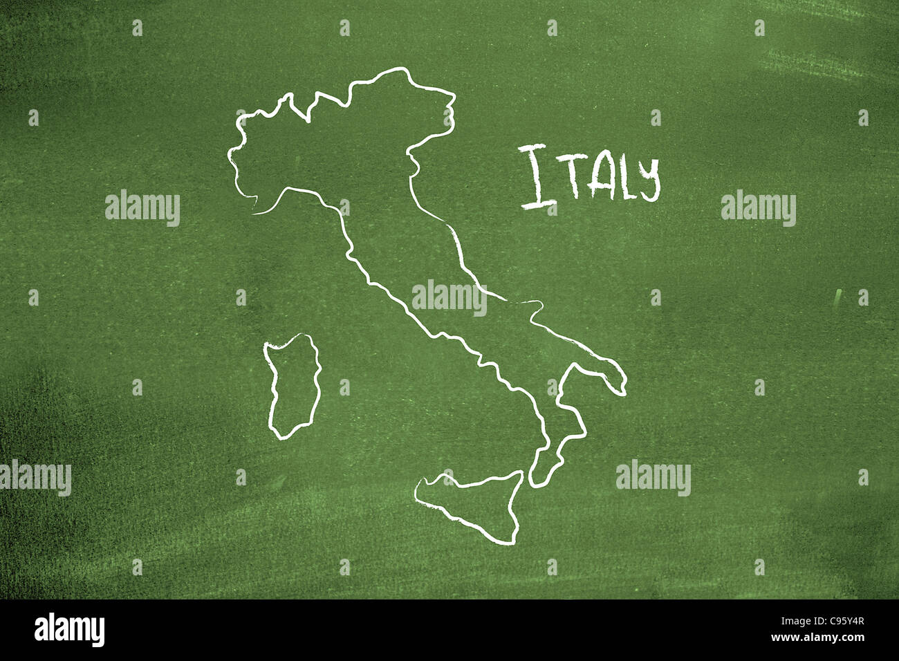 Italy map hi-res stock photography and images - Alamy