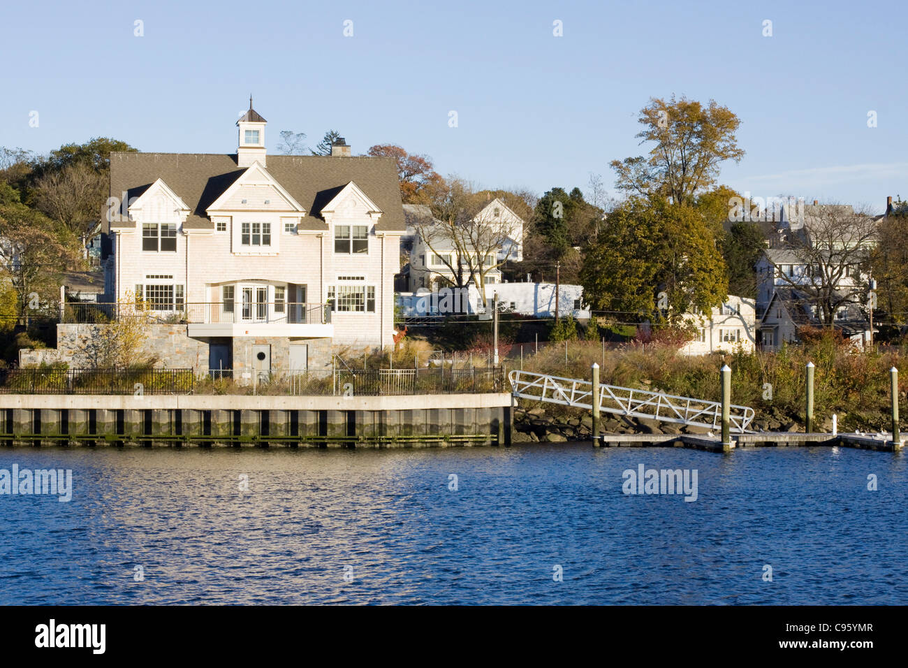 Beach houses in Greenwich Connecticut Stock Photo 40084151 Alamy
