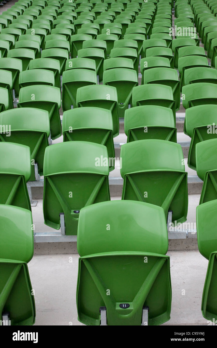 Republic of Ireland, Dublin, Seating in The Aviva Stadium Stock Photo