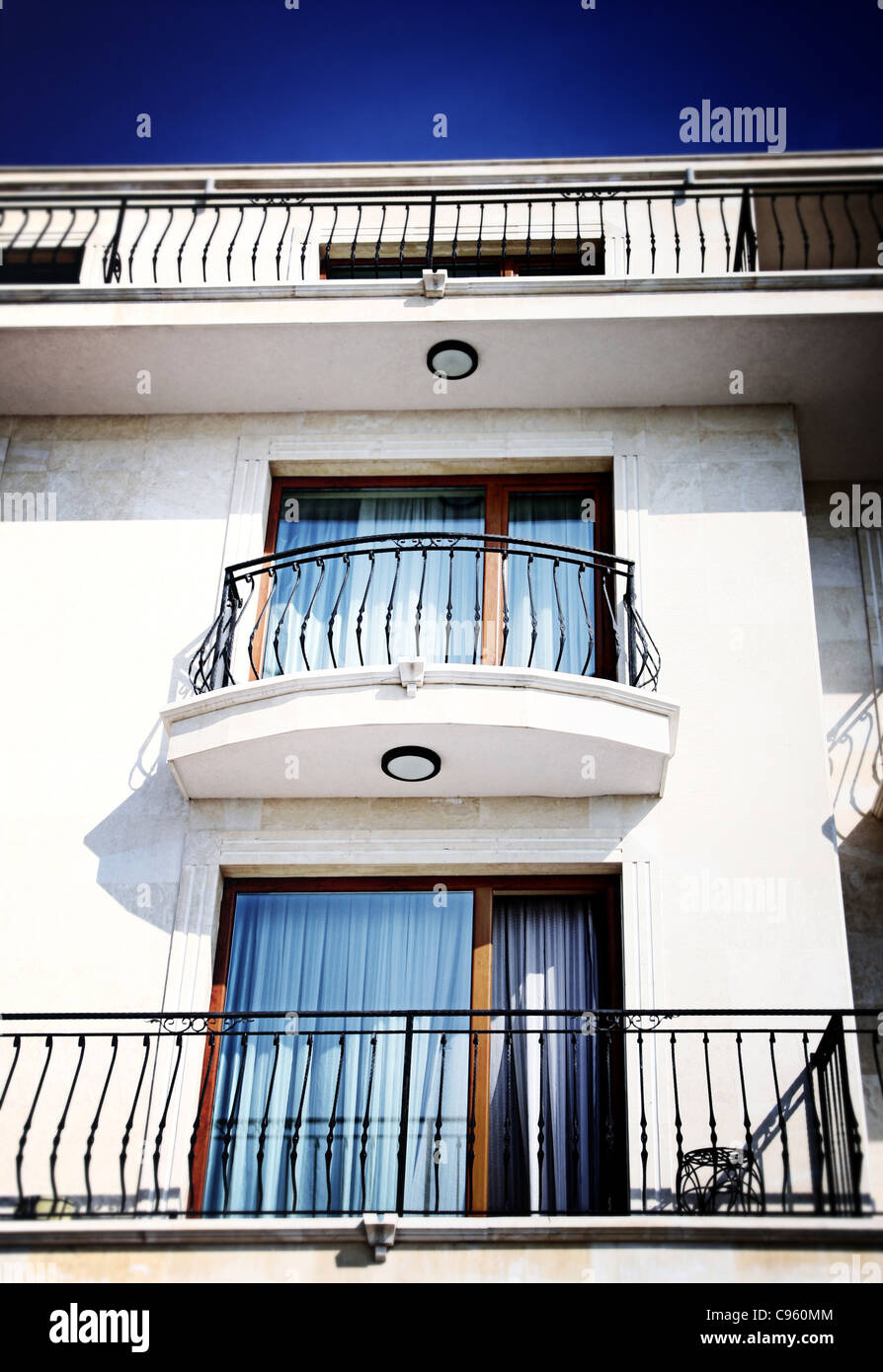 Close-up of a hotel balcony Stock Photo - Alamy