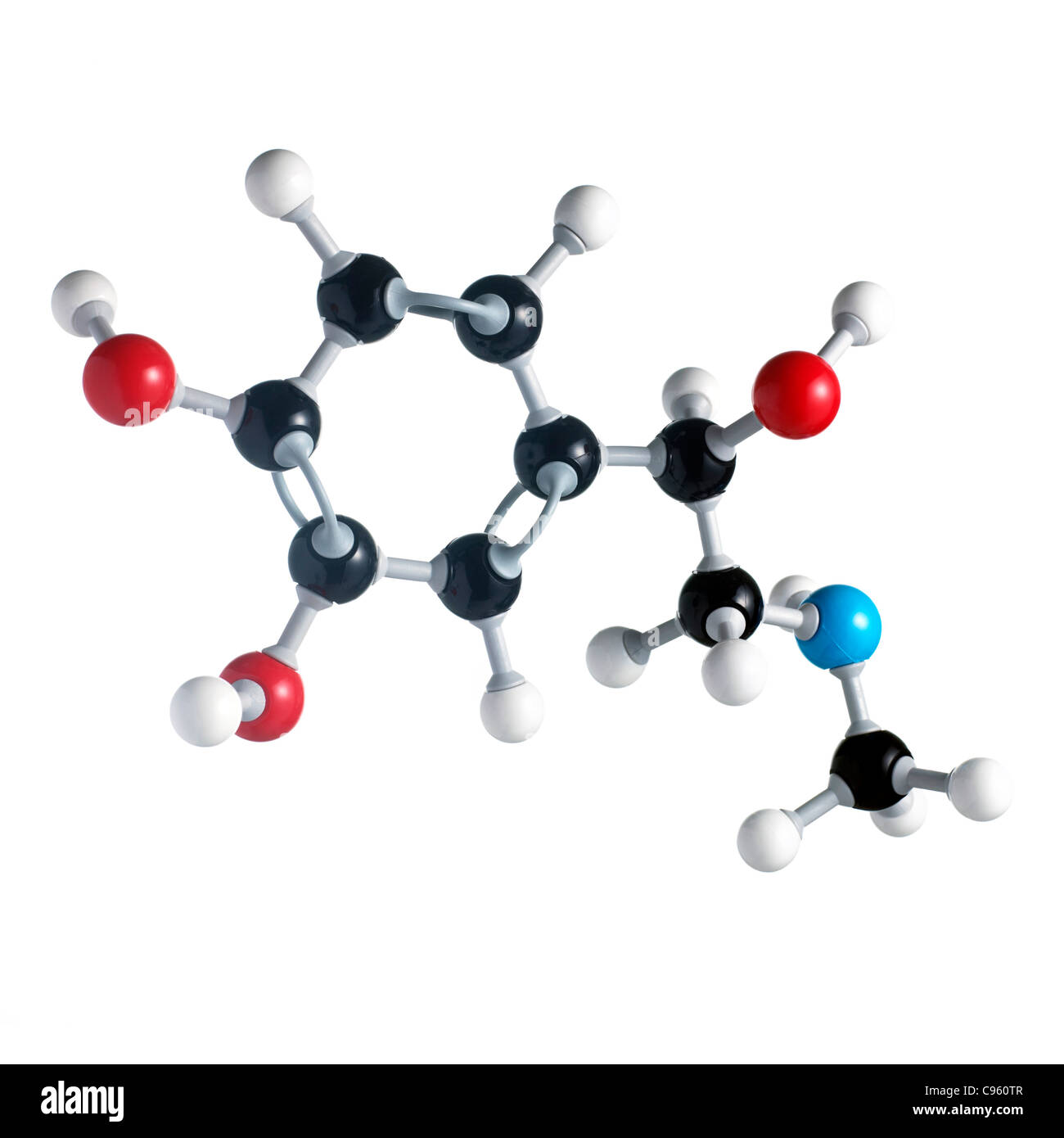 Adrenaline molecule Stock Photo