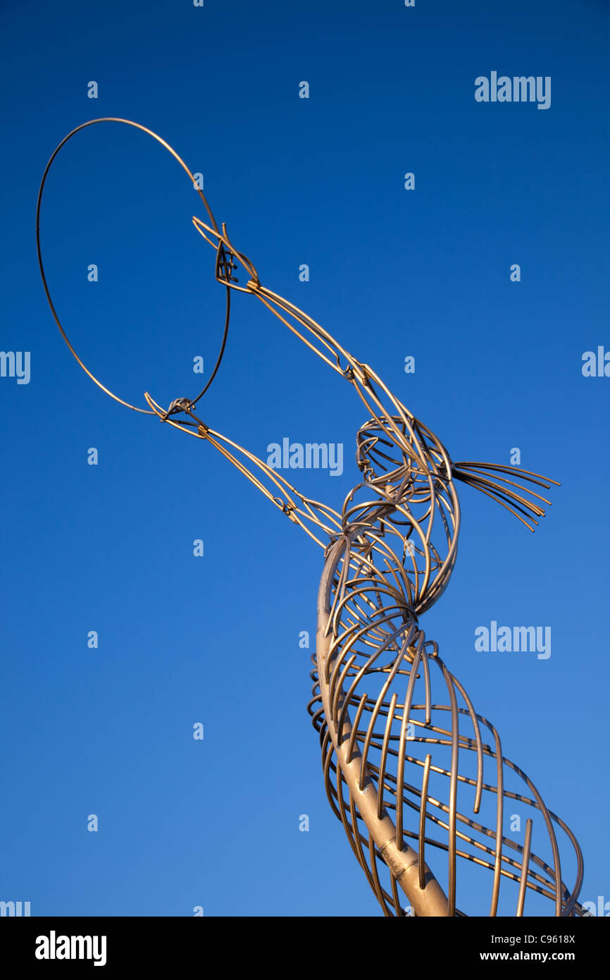 Northern Ireland, Belfast, Beacon of Hope Sculpture by Andy Scott Stock
