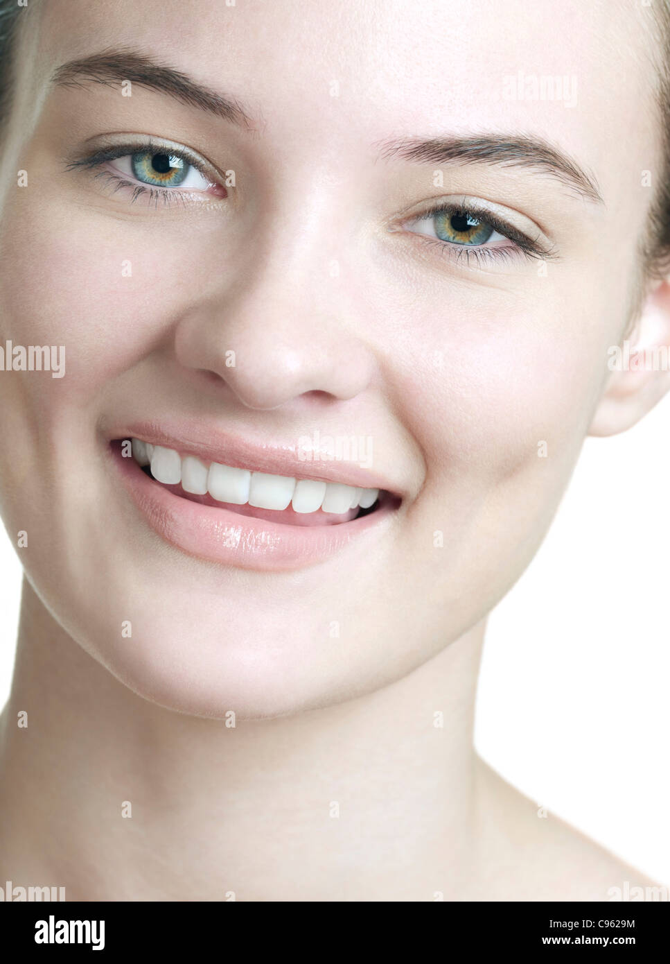 Happy white woman hi-res stock photography and images - Alamy