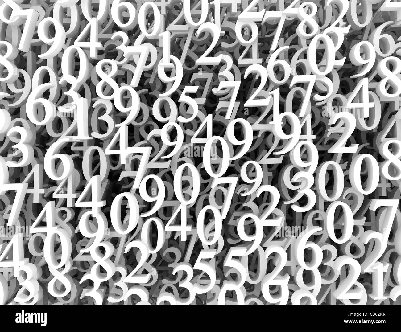 Numbers background Stock Photo
