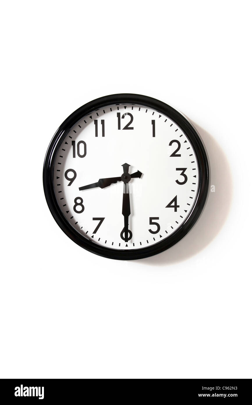 A clock at 8.30 Stock Photo