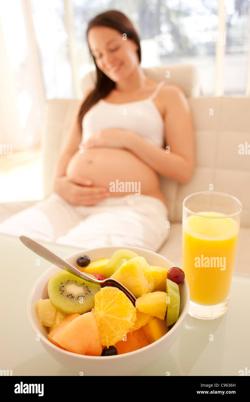 Healthy diet in pregnancy. Stock Photo