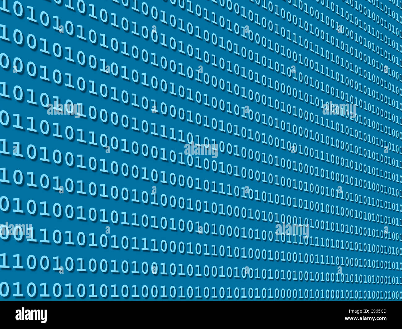Binary code computer artwork Stock Photo - Alamy
