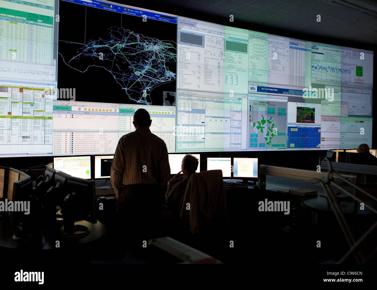 Command Center Of The Electric Reliability Council Of Texas. ERCOT ...