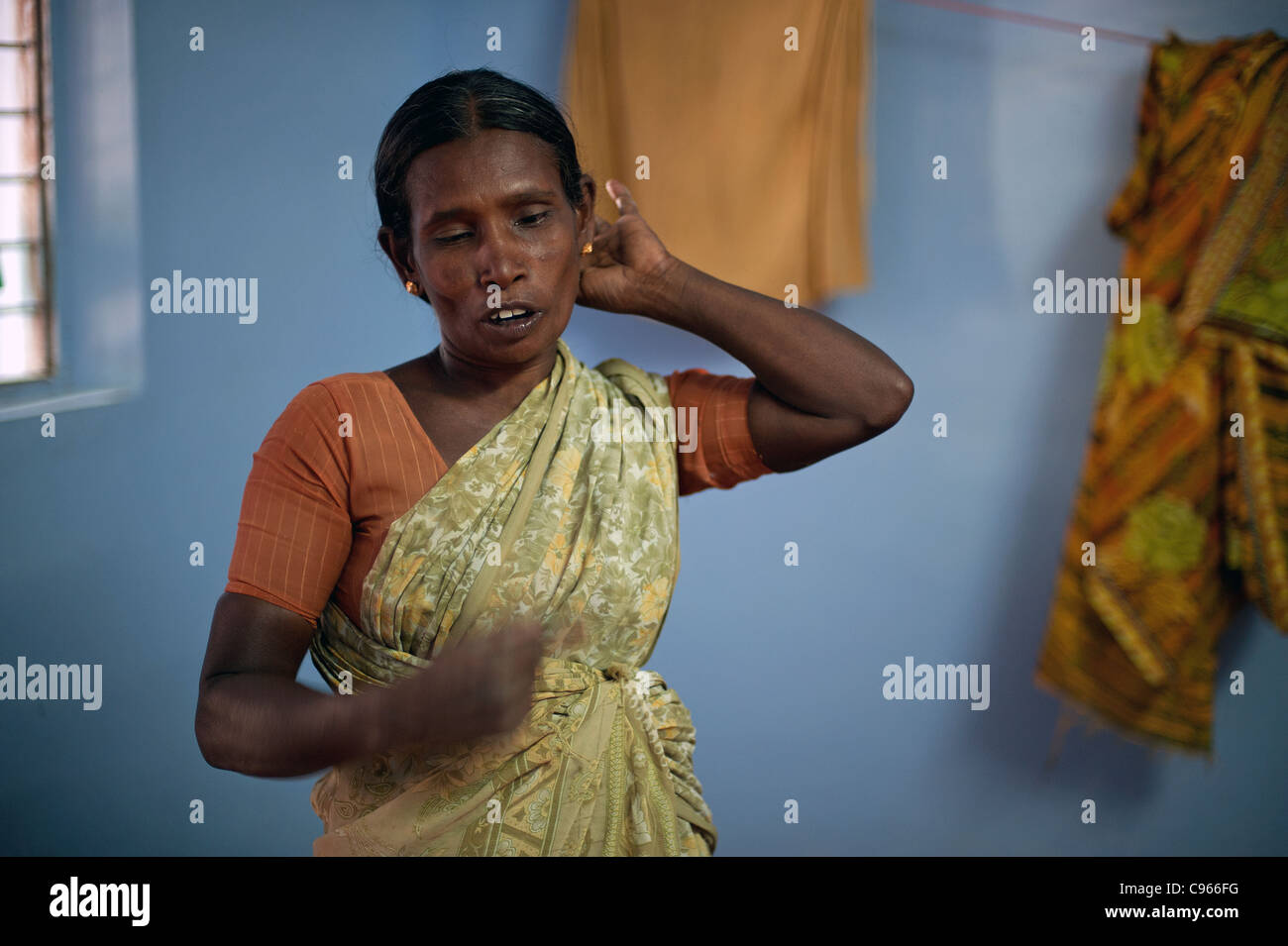 Smiling indian rural women hand hi-res stock photography and images - Alamy