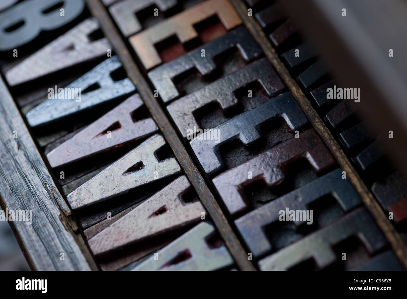Print block letters Stock Photo Alamy