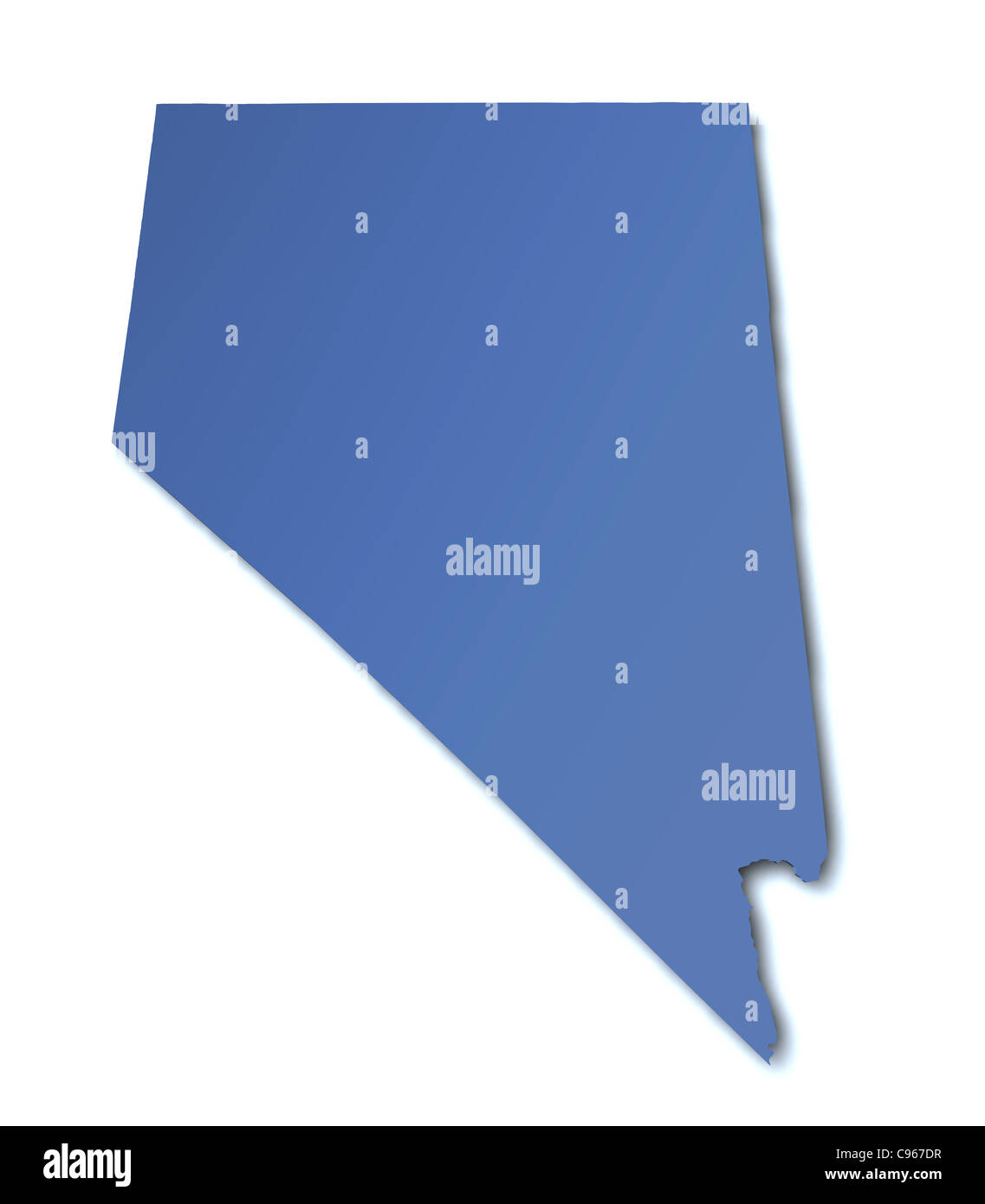 Nevada state map hi-res stock photography and images - Alamy