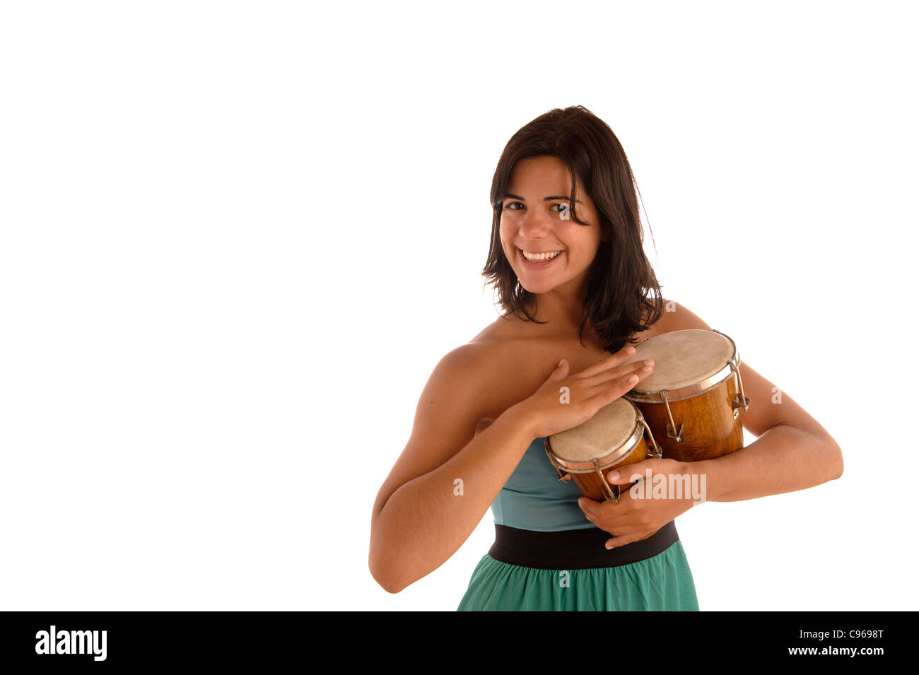 Woman beating drum hi-res stock photography and images - Alamy