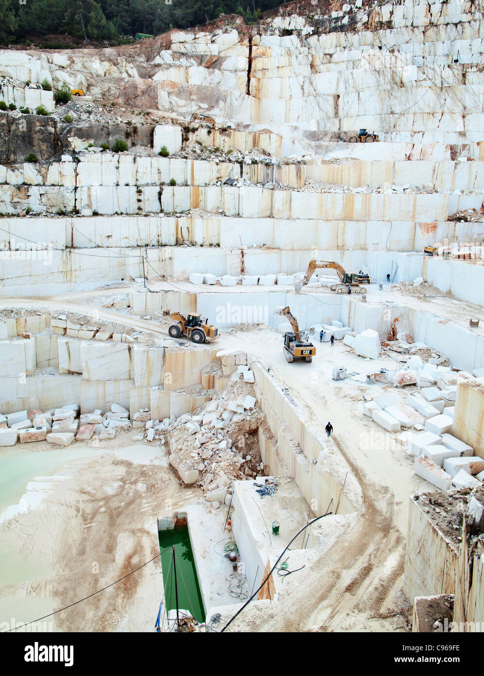 Marble quarry in Thassos island, Greece Stock Photo Alamy