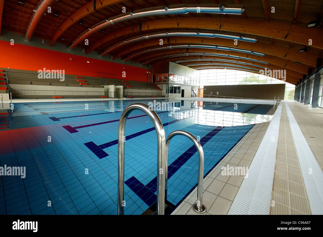 Public swimming pool Stock Photo