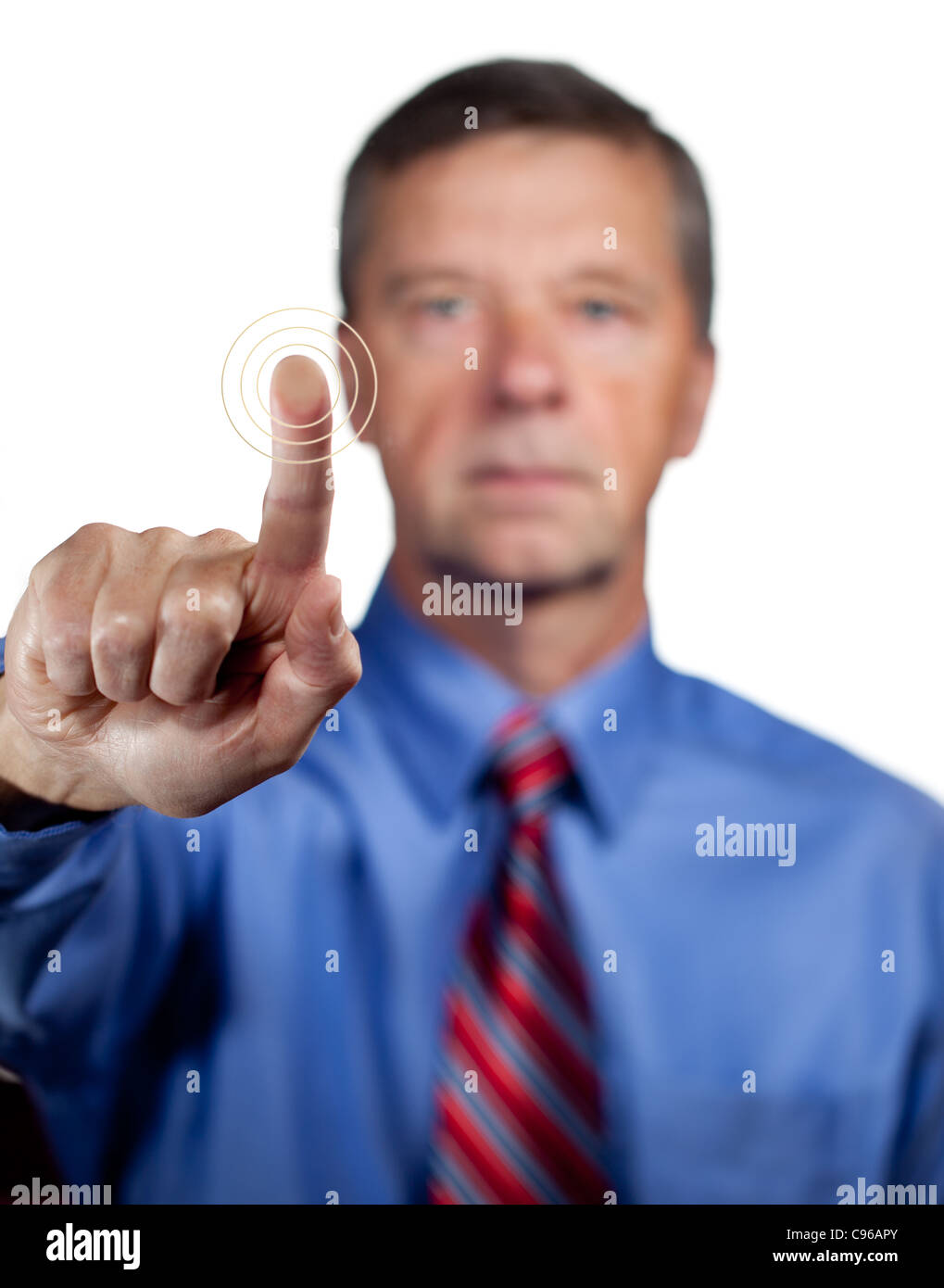 Hand pressing sensor hi-res stock photography and images - Alamy