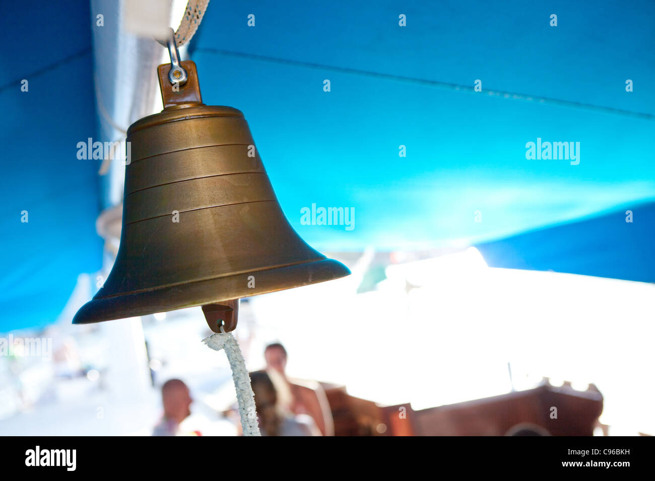 Dinner bell on a yacht Stock Photo Alamy