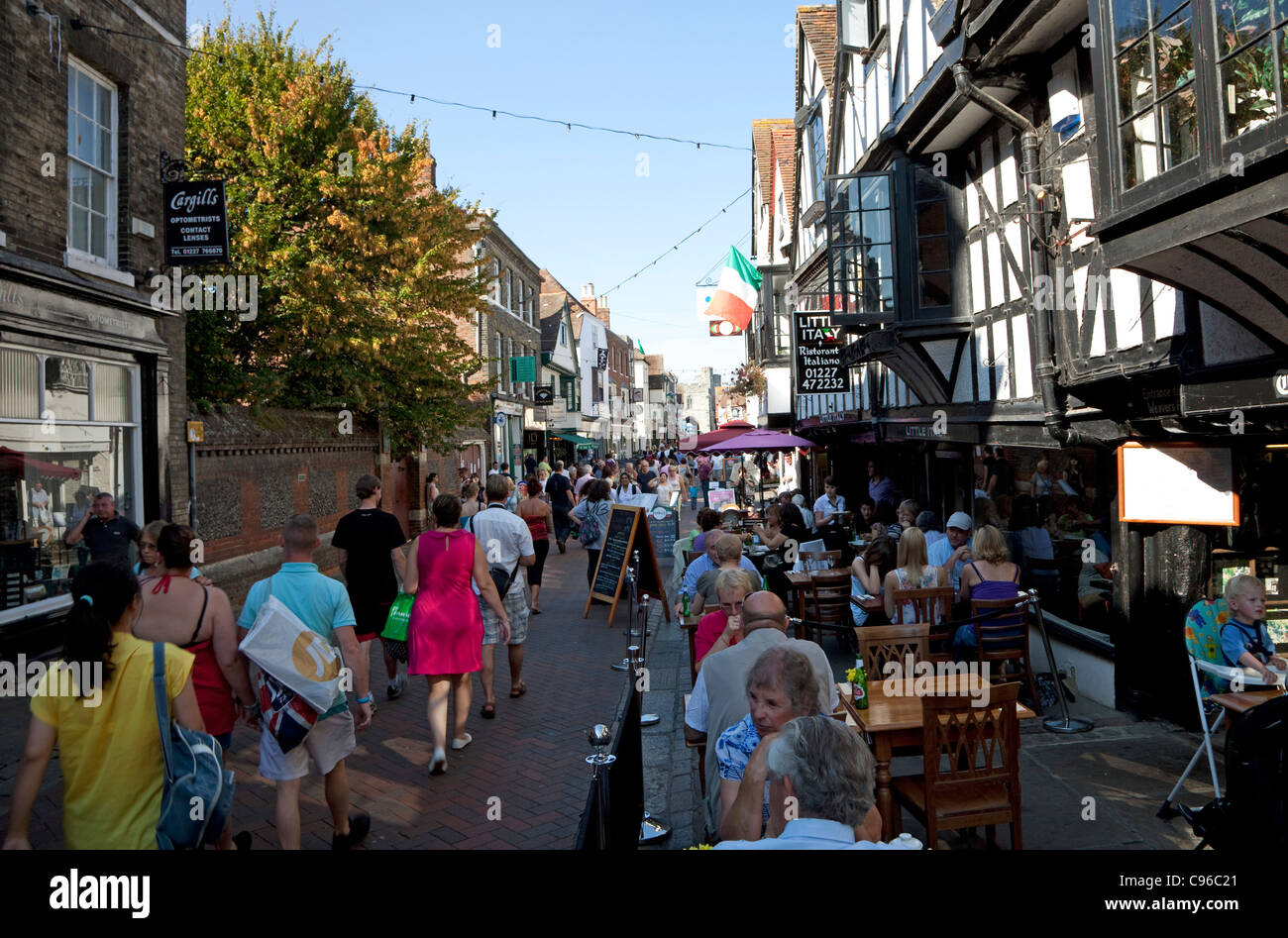 St Peter's Street, Canterbury, Kent Stock Photo Alamy