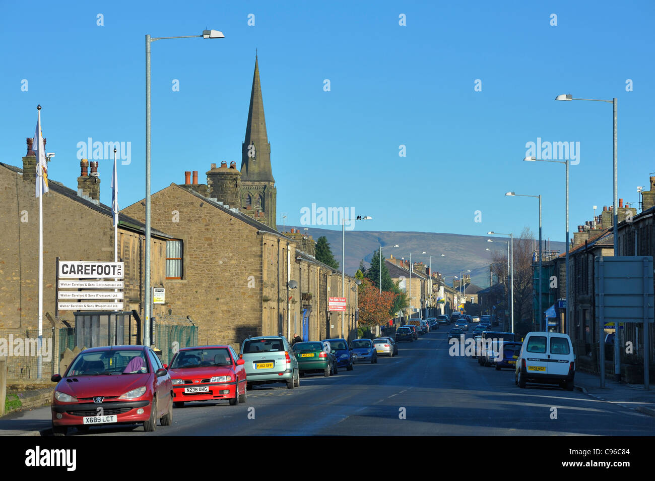 Derby Road Longridge Stock Photo Alamy