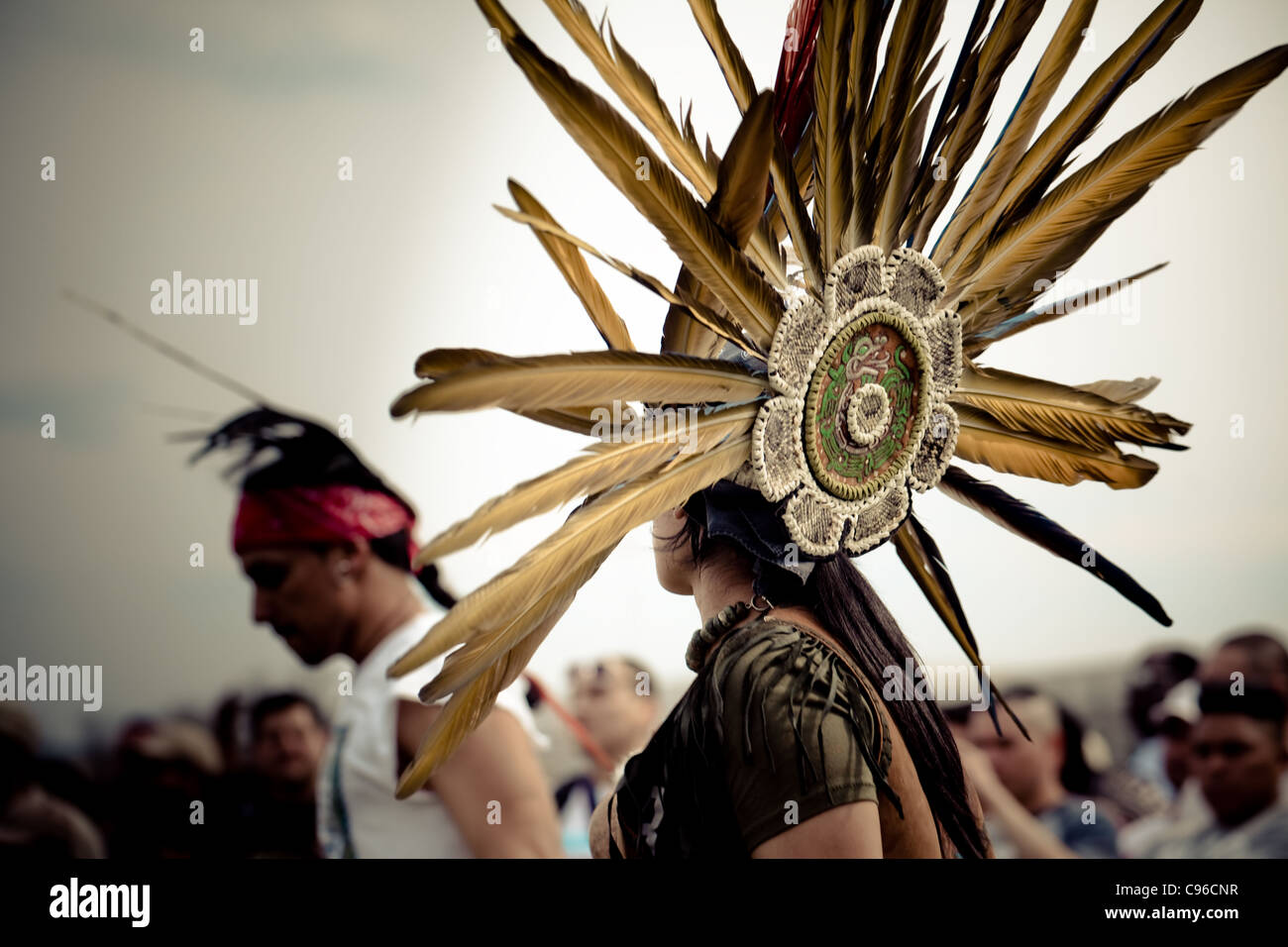 Aboriginal Mexican Dancer Stock Photo