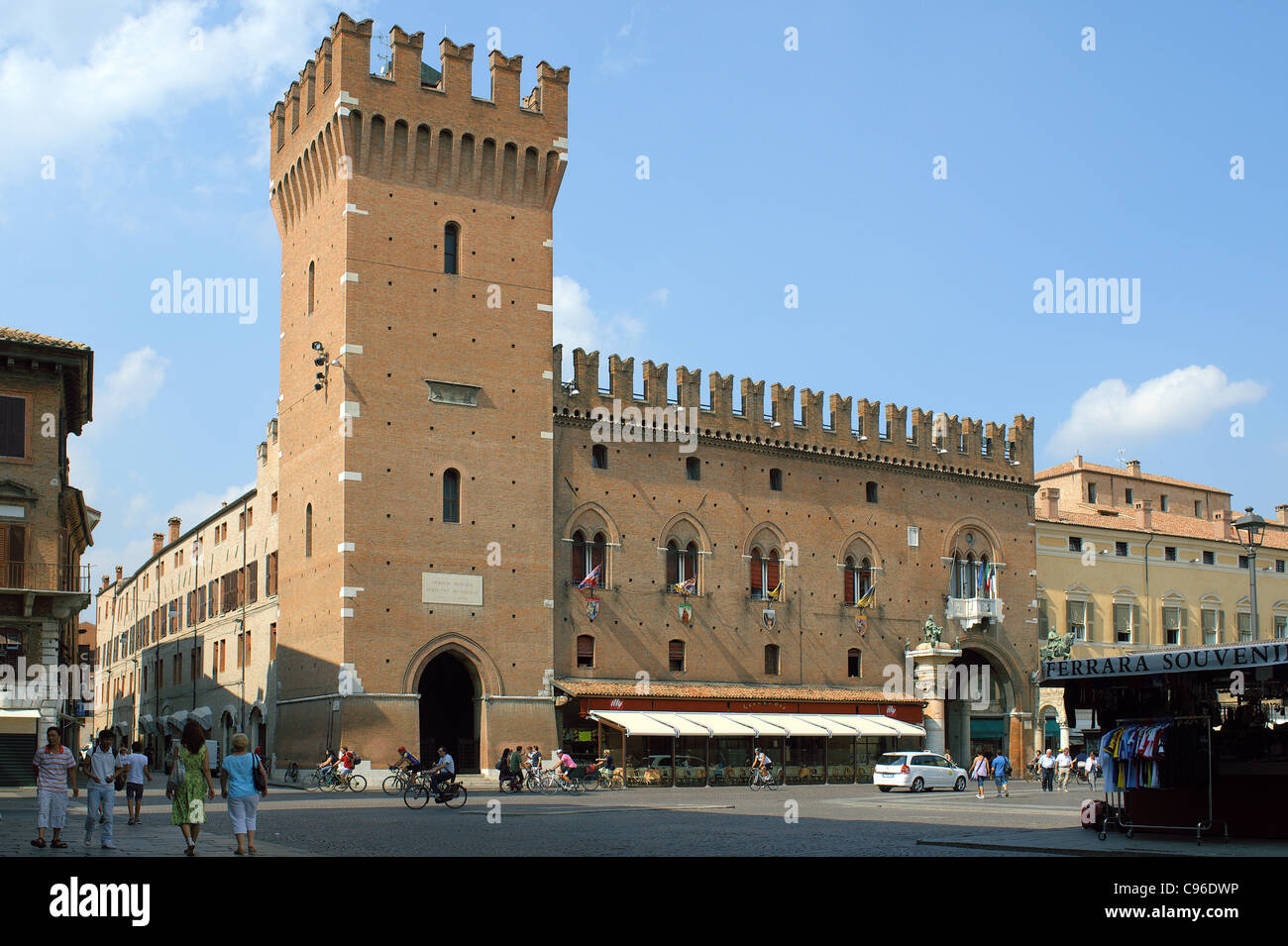 Town Hall Ferrara Italy Stock Photo