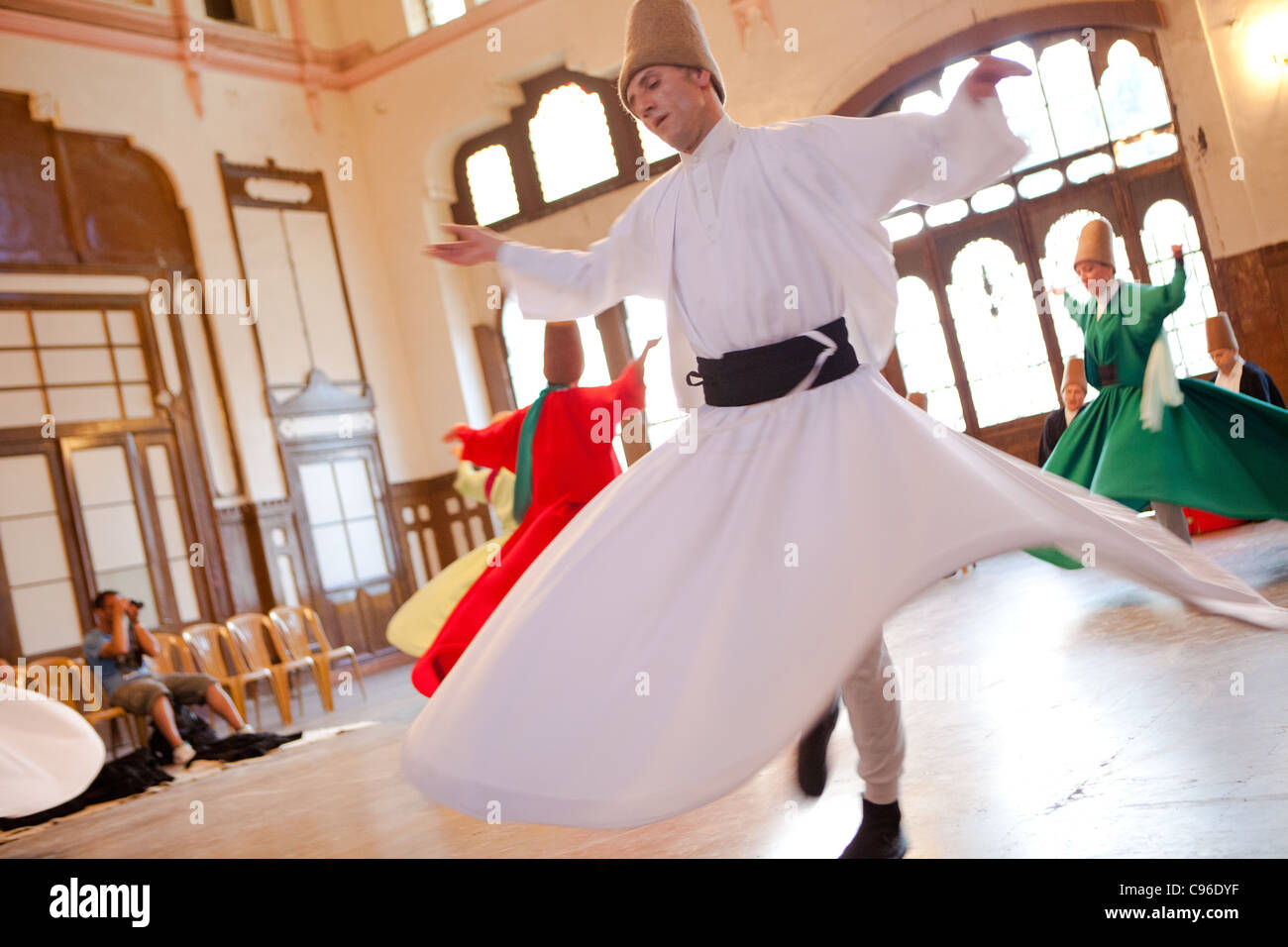 Whirling Dervishes - Istanbul, Turkey Stock Photo