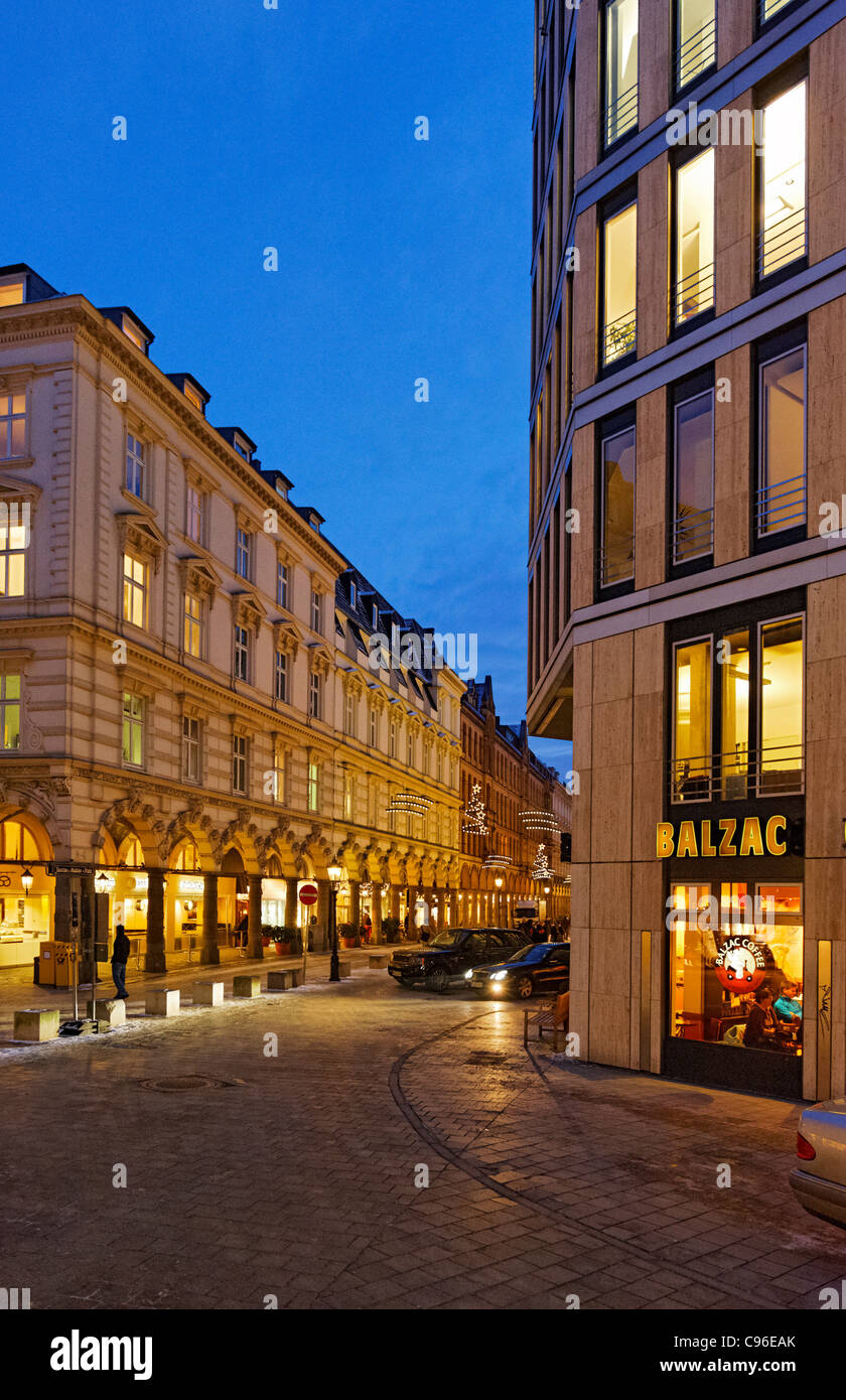 Colonnaden shopping street, downtown, Hanseatic city of Hamburg ...