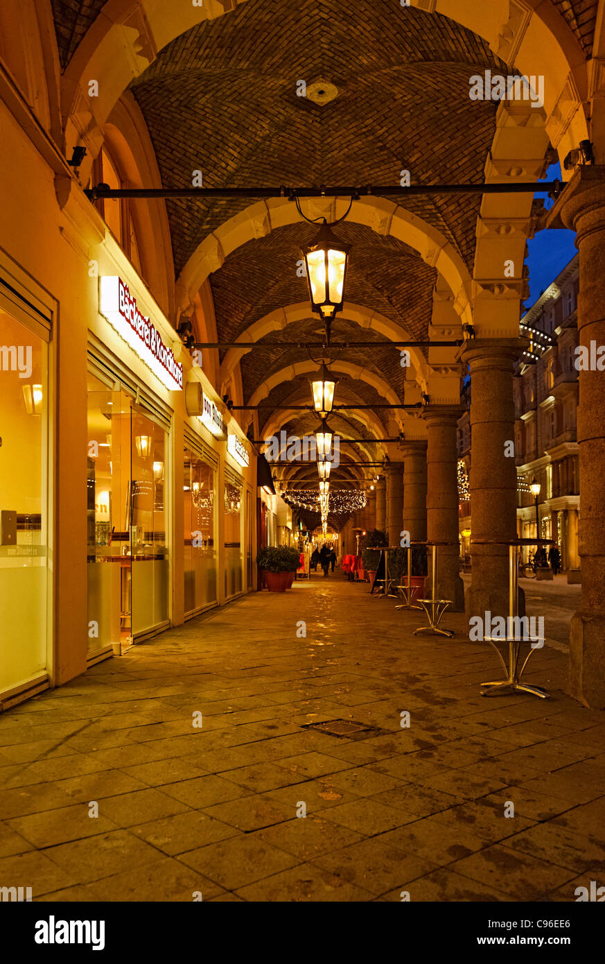 Colonnaden shopping street, downtown, Hanseatic city of Hamburg ...