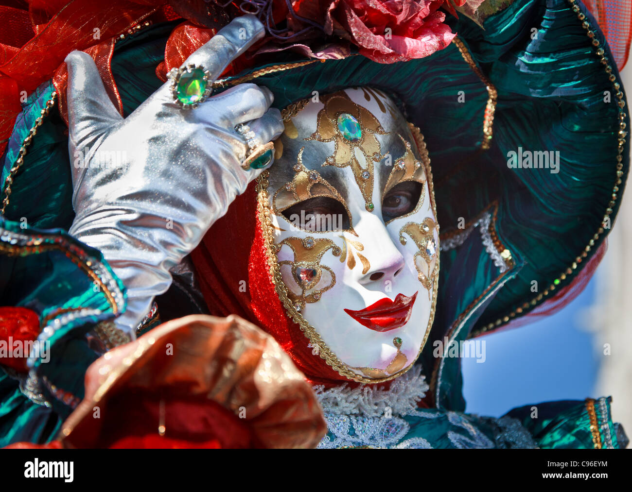 Traditional venice carnival costume hi-res stock photography and images ...