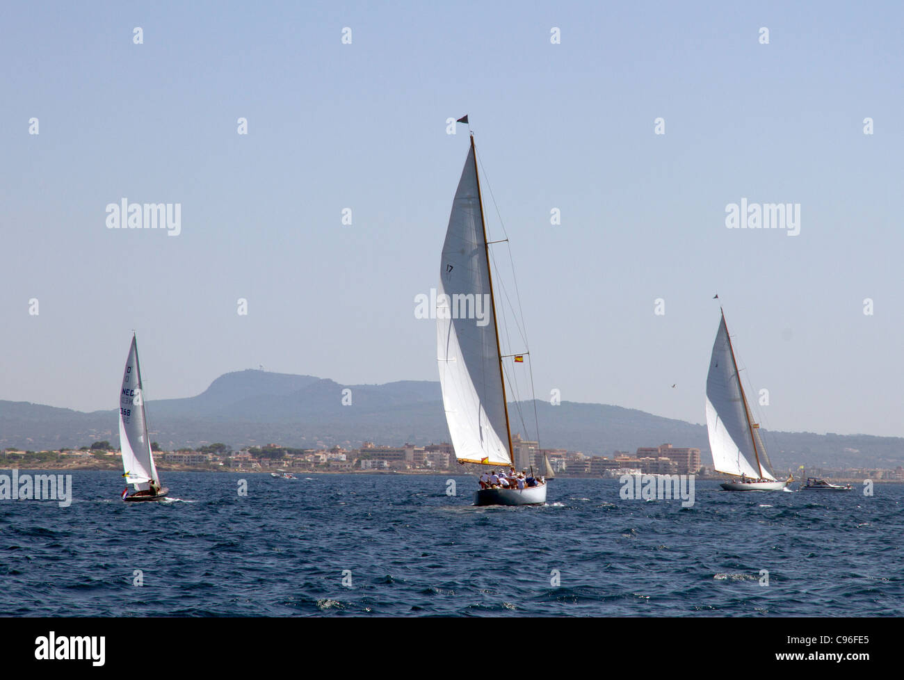 Classic yacht sail boats sailing Cup regatta Palma de Mallorca Majorca