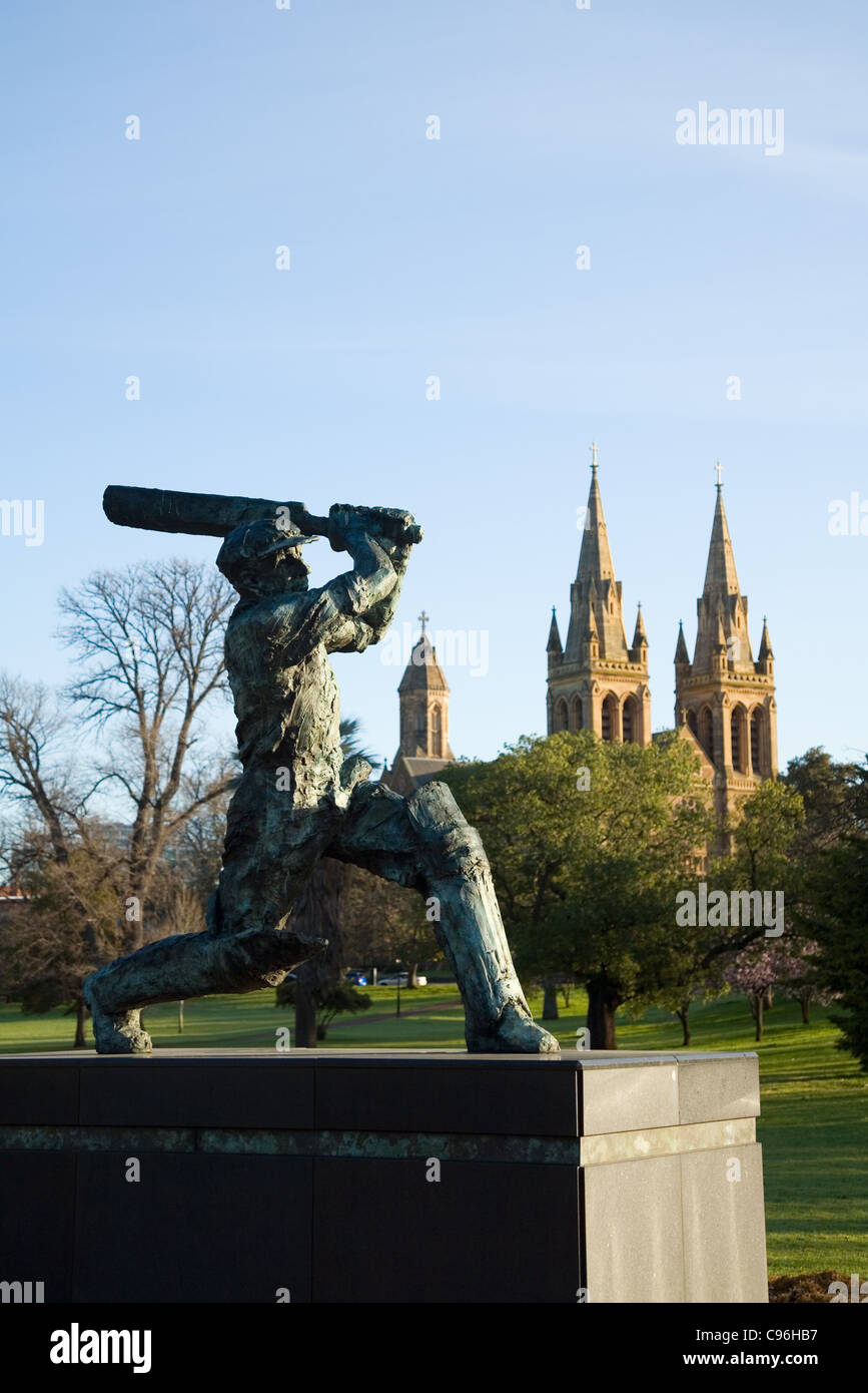Statue of the Don (Sir Donald Bradman). Adelaide, South Australia