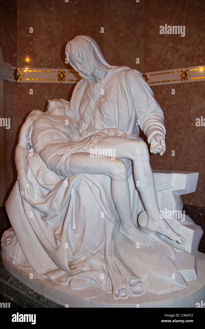Pieta statue in SainteAnne de Beaupré Basilica , 20 miles above Quebec