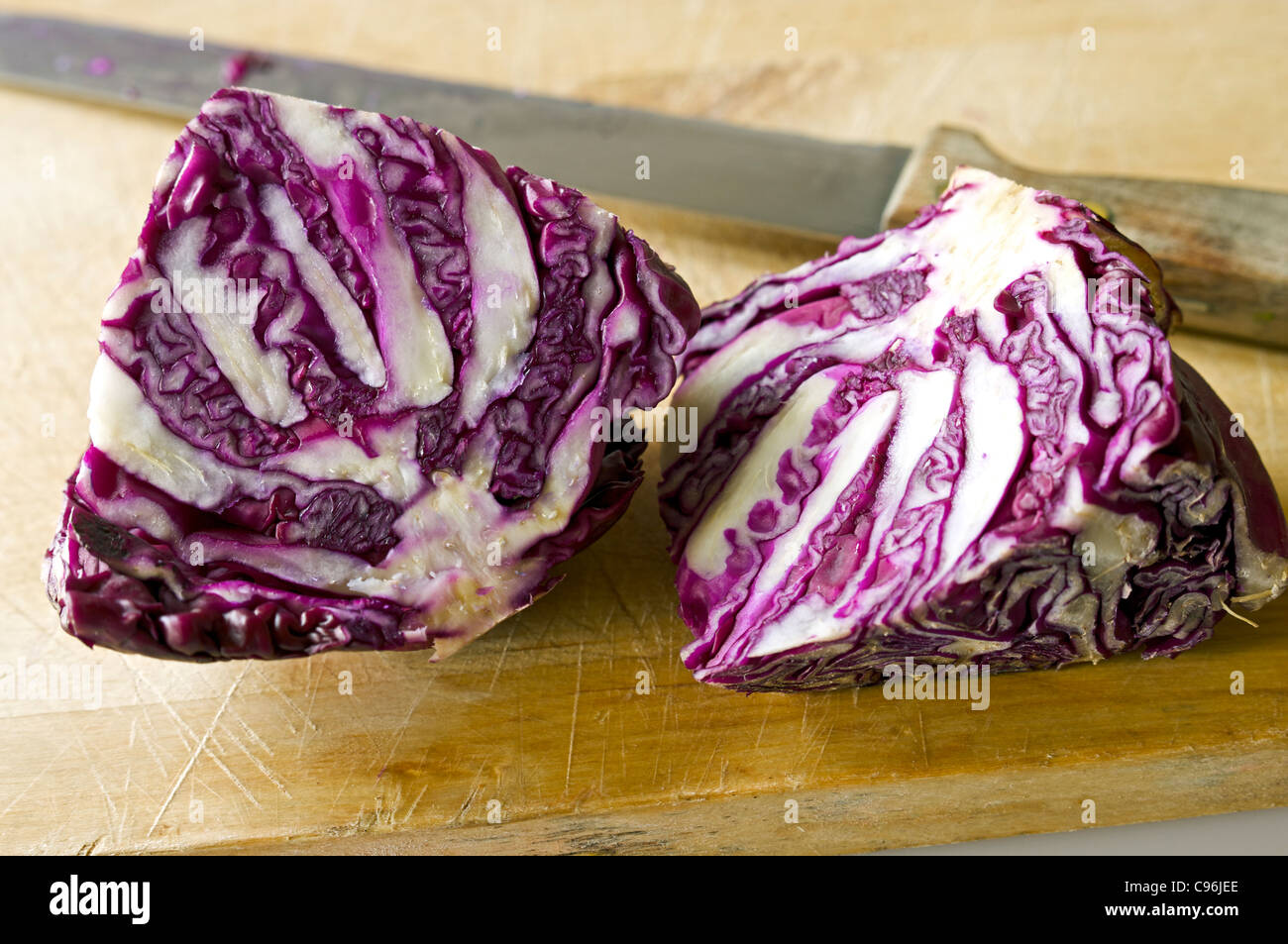 red cabbage Stock Photo