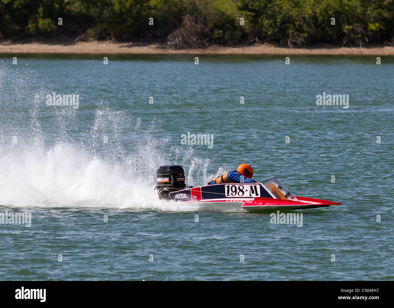 Powerboat racer on the water Stock Photo - Alamy