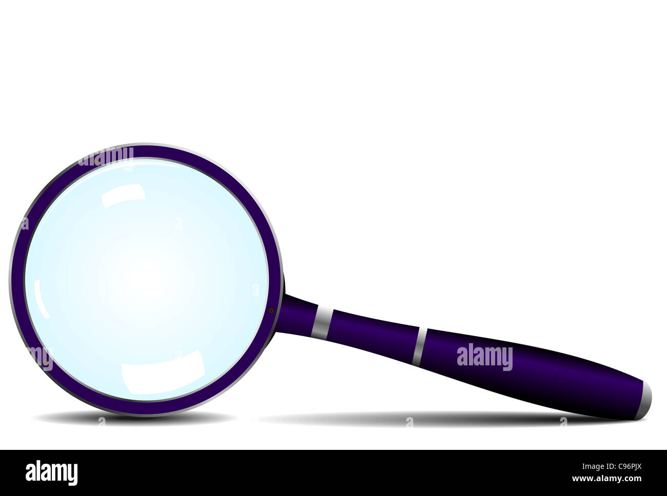 Magnifying glass icon - vector Stock Photo