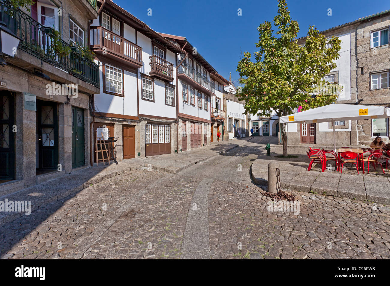 Santiago Medieval Square (also known as Sao Tiago or Sao Thiago) in the