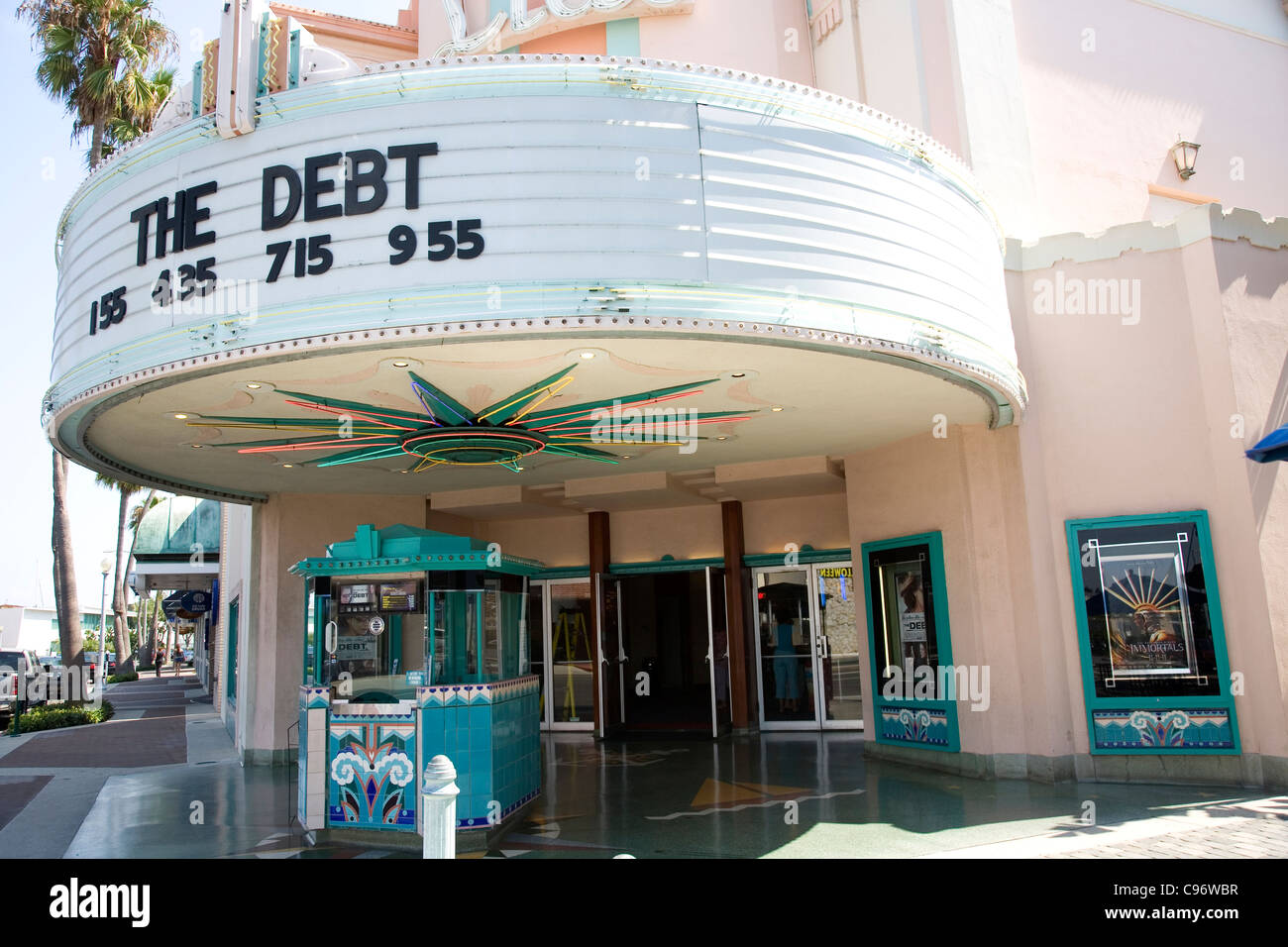 Lido Plaza Movie Theater in Newport beach CA Stock Photo Alamy