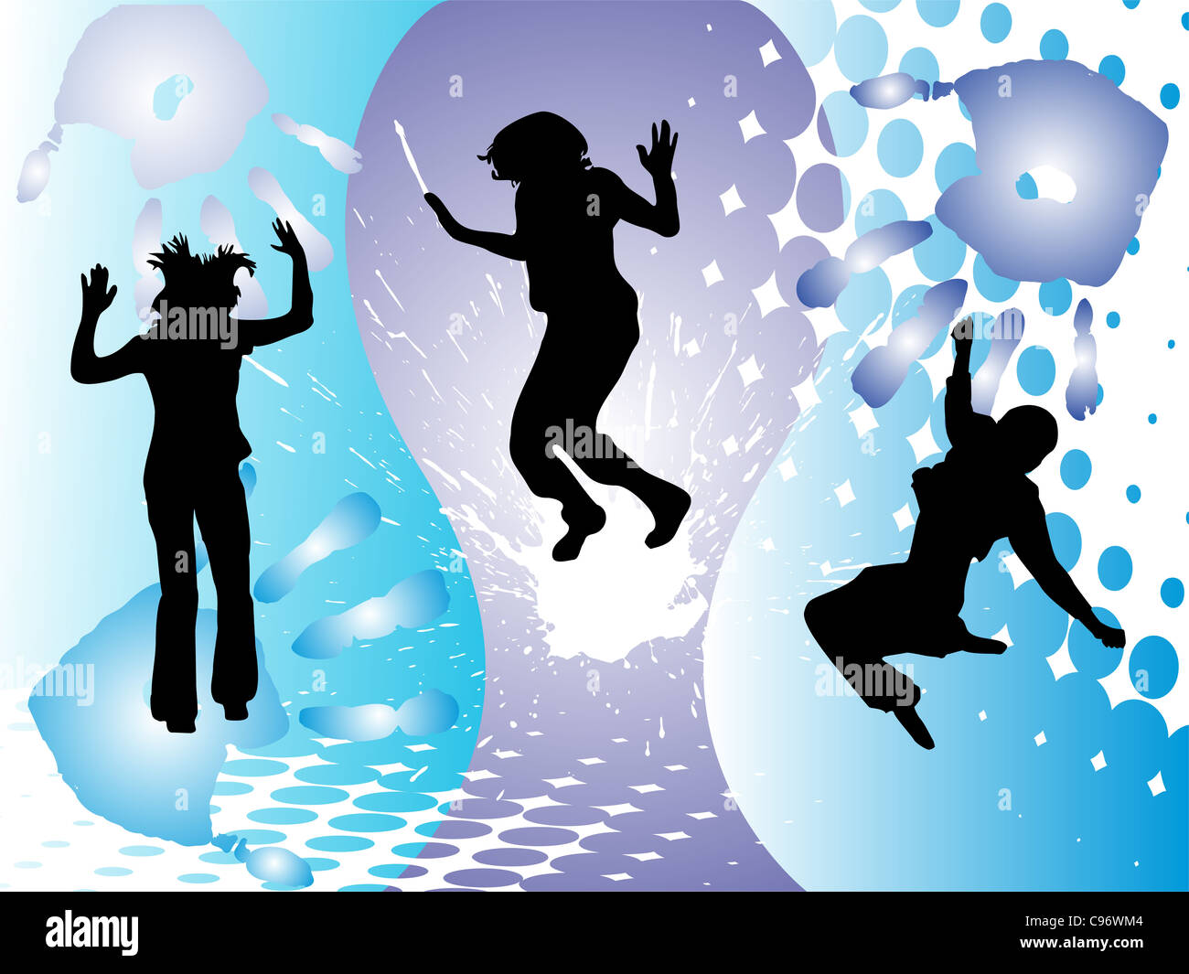 Funny jumping teenager Stock Photo Alamy