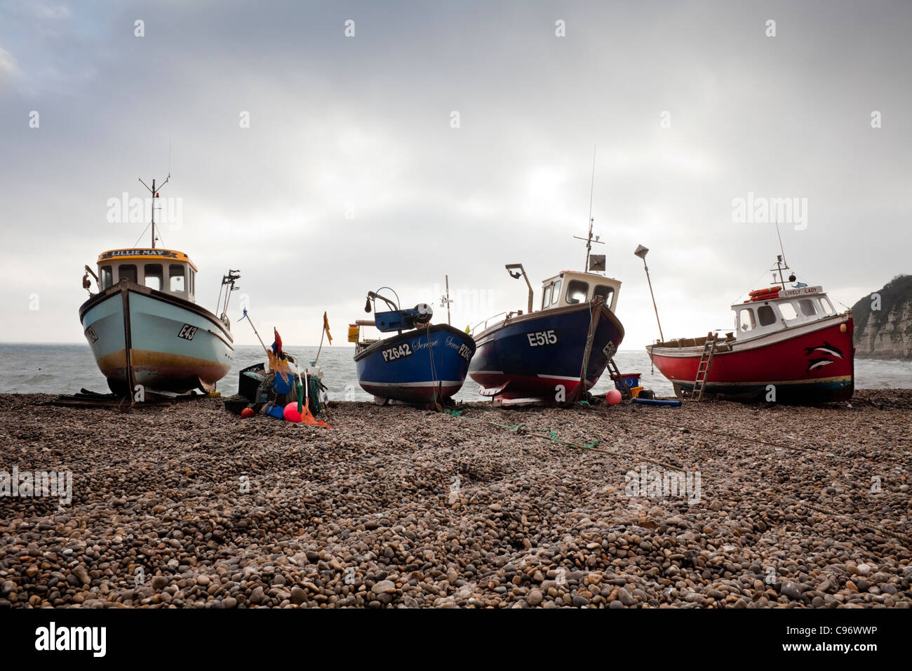 Fishing boats on the beach hi-res stock photography and images - Alamy